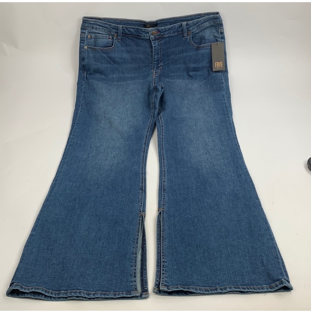 Frye Wide Leg flare jeans Size 20W Thundercloud Wash Stretch New NWT